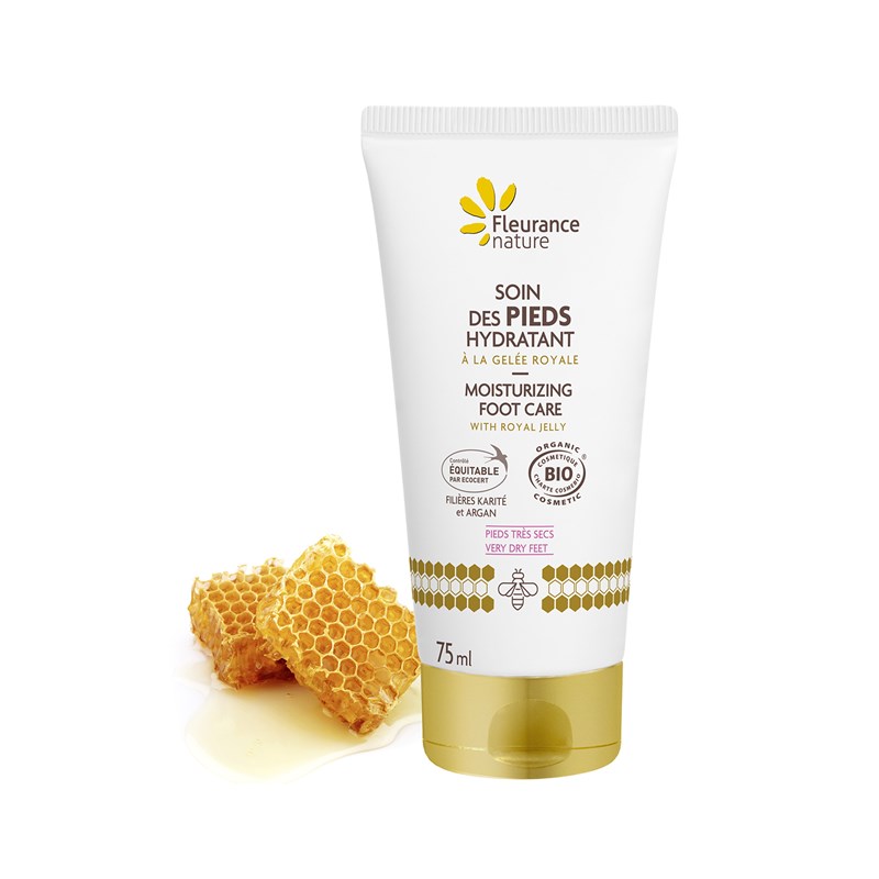 Soin des pieds hydratant gelee royale
