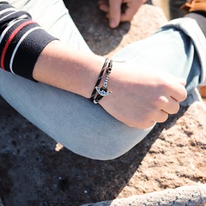 Bracelet ancre marine homme celte breton