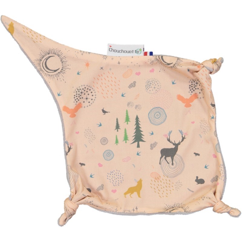 Chouchouette - Doudou plat lior rose