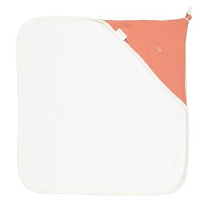 Sortie de bain brodée, blush