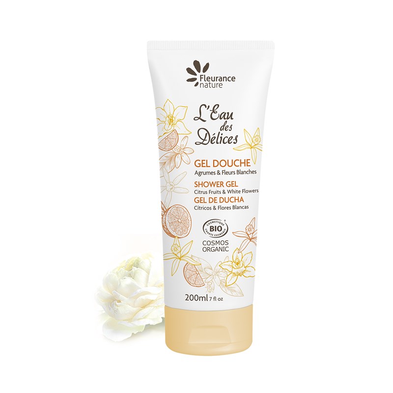 Gel douche agrumes et fleurs blanches