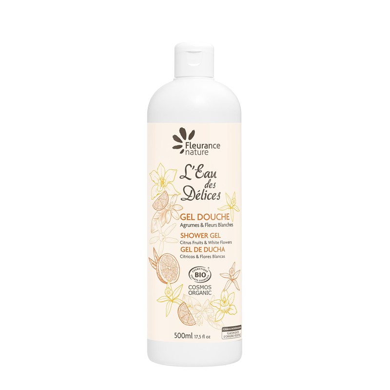 Fleurance Nature - Gel douche agrumes fleurs blanches 500ml