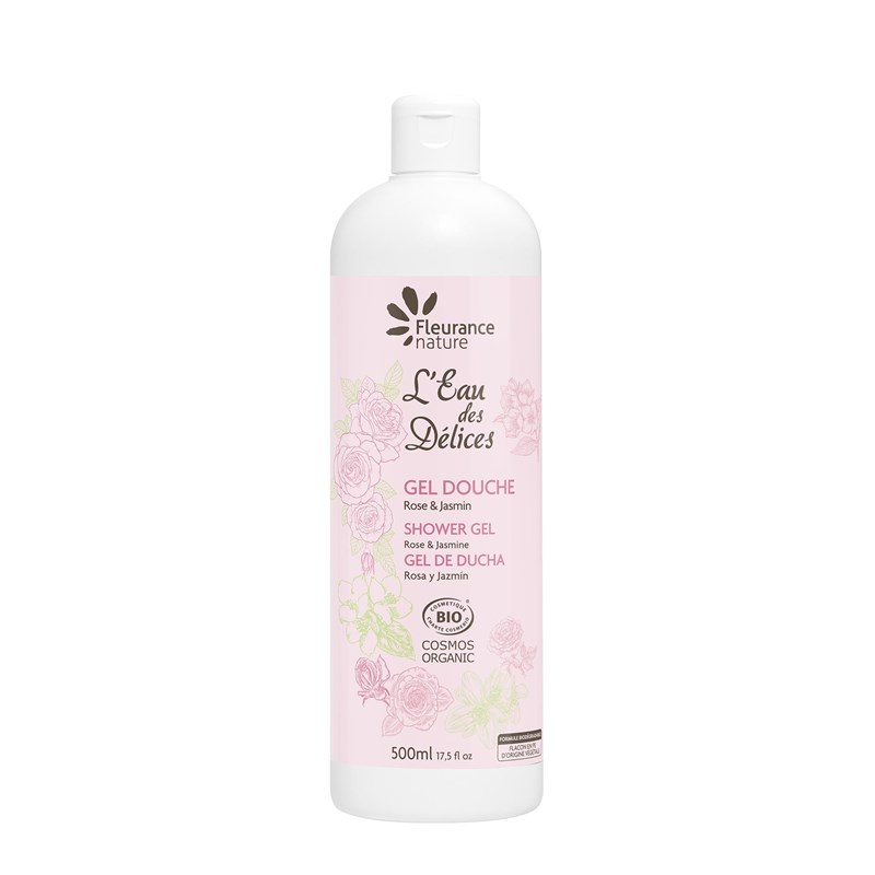 Fleurance Nature - Gel douche rose & jasmin 500ml