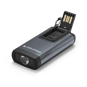 Lampe led porte-clés 400 lumens grise