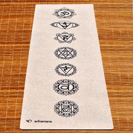 Tapis de yoga chanvre 7 chakras