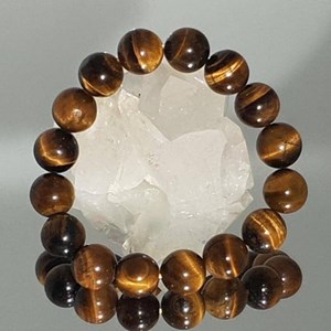 Bracelet méditation œil de tigre 12mm