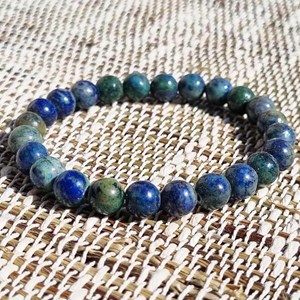 Bracelet yoga chrysocolle 8mm grade aa