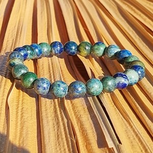 Bracelet yoga chrysocolle 8mm grade aa