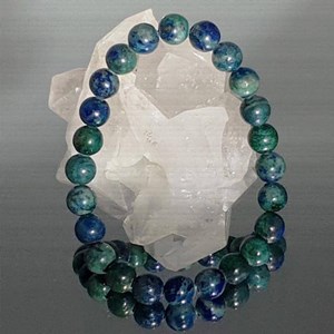 Bracelet yoga chrysocolle 8mm grade aa