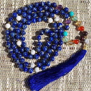 Mala yoga méditation lapis-lazuli aa