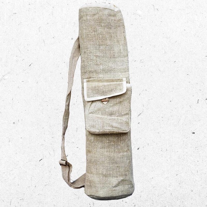 Sac à tapis de yoga Navy Bag - Coton Sable 70cm x 20 cm - Sacs à