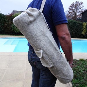 Sac de yoga chanvre fait main