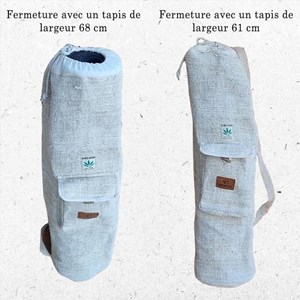 Sac de yoga chanvre fait main
