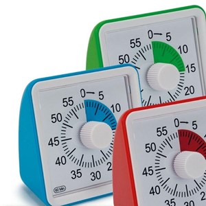 Timer silencieux compact bleu