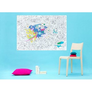 Omy poster à colorier  cosmos - moment