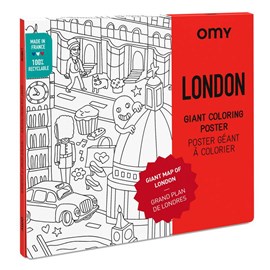 Omy poster à colorier  londres - moment