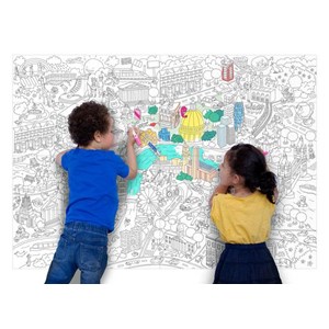 Omy poster à colorier  londres - moment