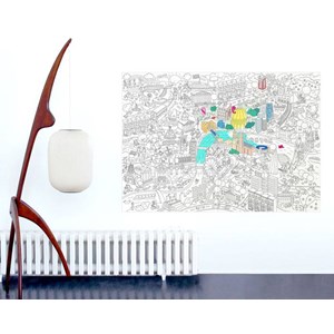 Omy poster à colorier  londres - moment