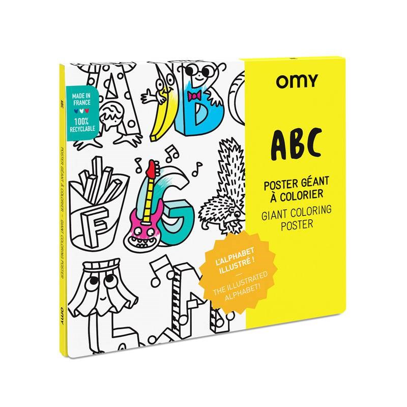OMY - Poster à colorier  abc  omy