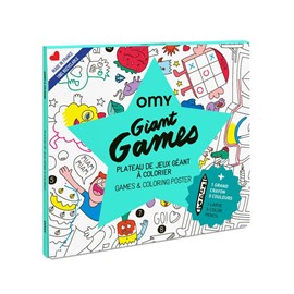 Omy poster à colorier  giant games + 1
