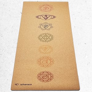 Pack accessoire yoga liège - 7 chakras