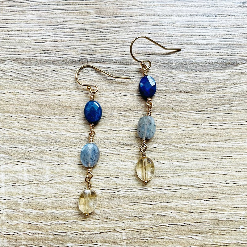 Ysie - Boucles d'oreilles candy bleu