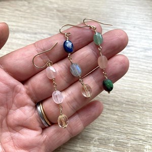 Boucles d'oreilles candy bleu