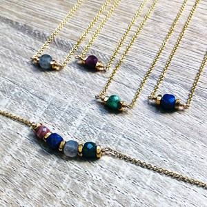 Collier lana lapis lazuli bleue