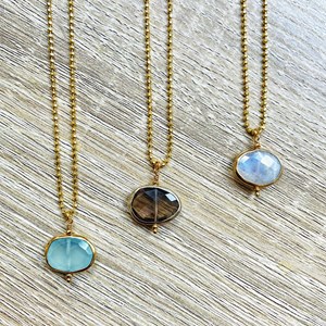 Collier coline quartz fumé