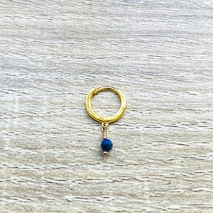 Mini créole classique lapis lazuli or