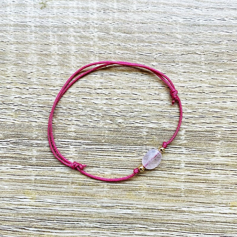 Bracelet mini candy quartz rose