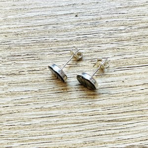 Puces billie labradorite argent