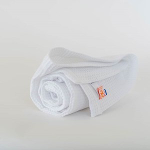 Couverture nid d'abeilles en coton bio