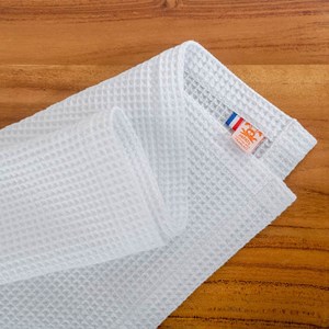 Couverture nid d'abeilles en coton bio