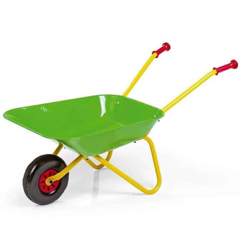 rolly toys - Brouette verte métal pour enfant