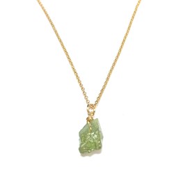 Collier grenat vert
