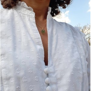 Collier grenat vert