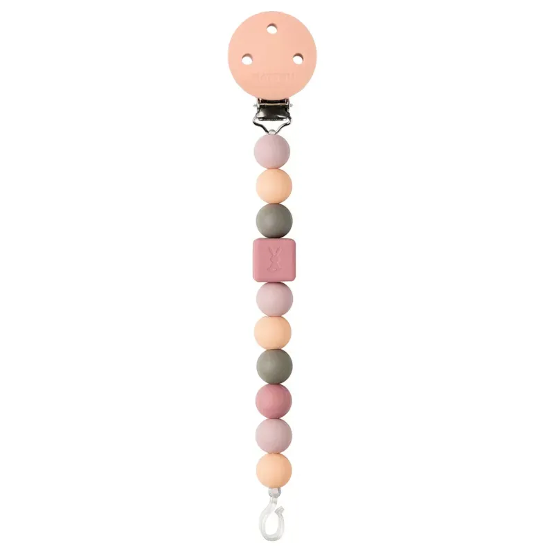Attache tétine silicone pêche (Nattou) - Image 1
