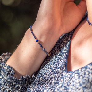 Bracelet paloma en pierres lapis-lazuli