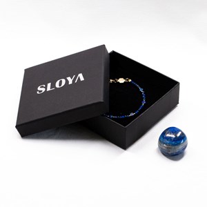 Bracelet paloma en pierres lapis-lazuli