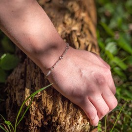 Bracelet paloma en pierres labradorite