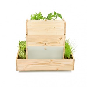 Lombricomposteur 800 en bois et lombrics