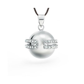 Bola de grossesse - déesse - rhodium