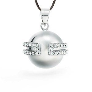 Bola de grossesse - déesse - rhodium