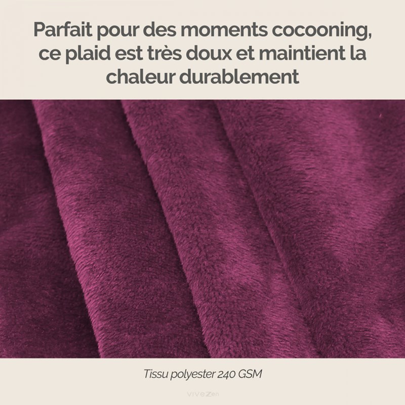 Plaid polaire - 220 x 240 cm (Vivezen) - Image 1