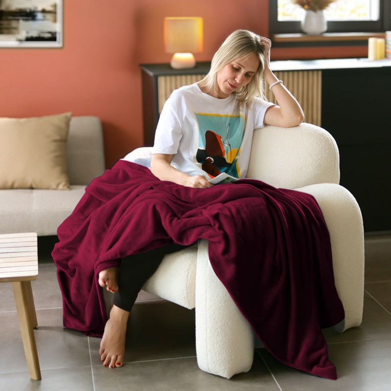 Plaid polaire - 220 x 240 cm (Vivezen) - Image 2