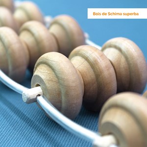 Sangle massage de dos 3 boules - bois