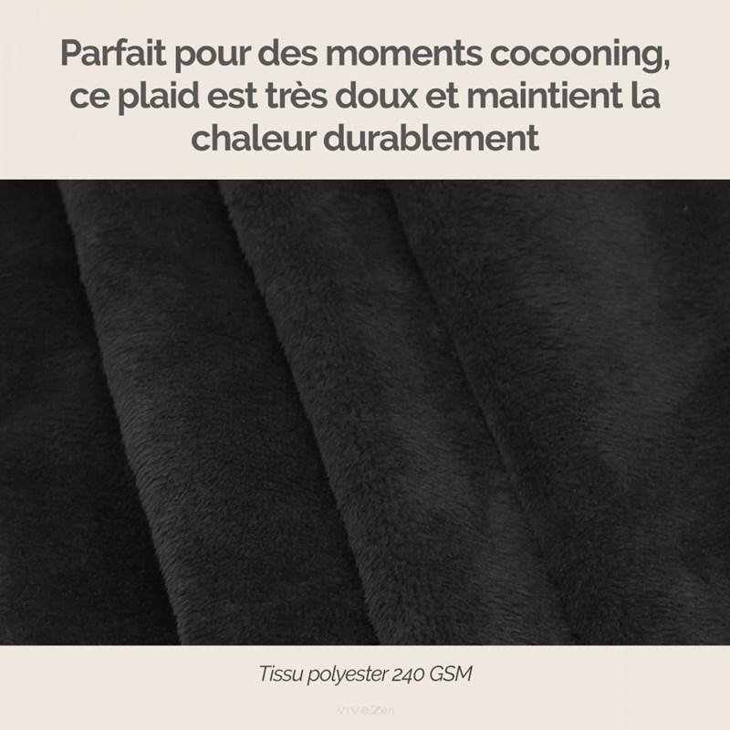 Plaid polaire - 220 x 240 cm (Vivezen) - Image 1