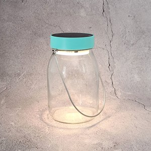 Lampe solaire pot de lait tactile minty