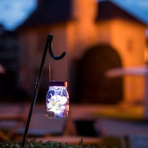 Lampe solaire pot de lait tactile minty